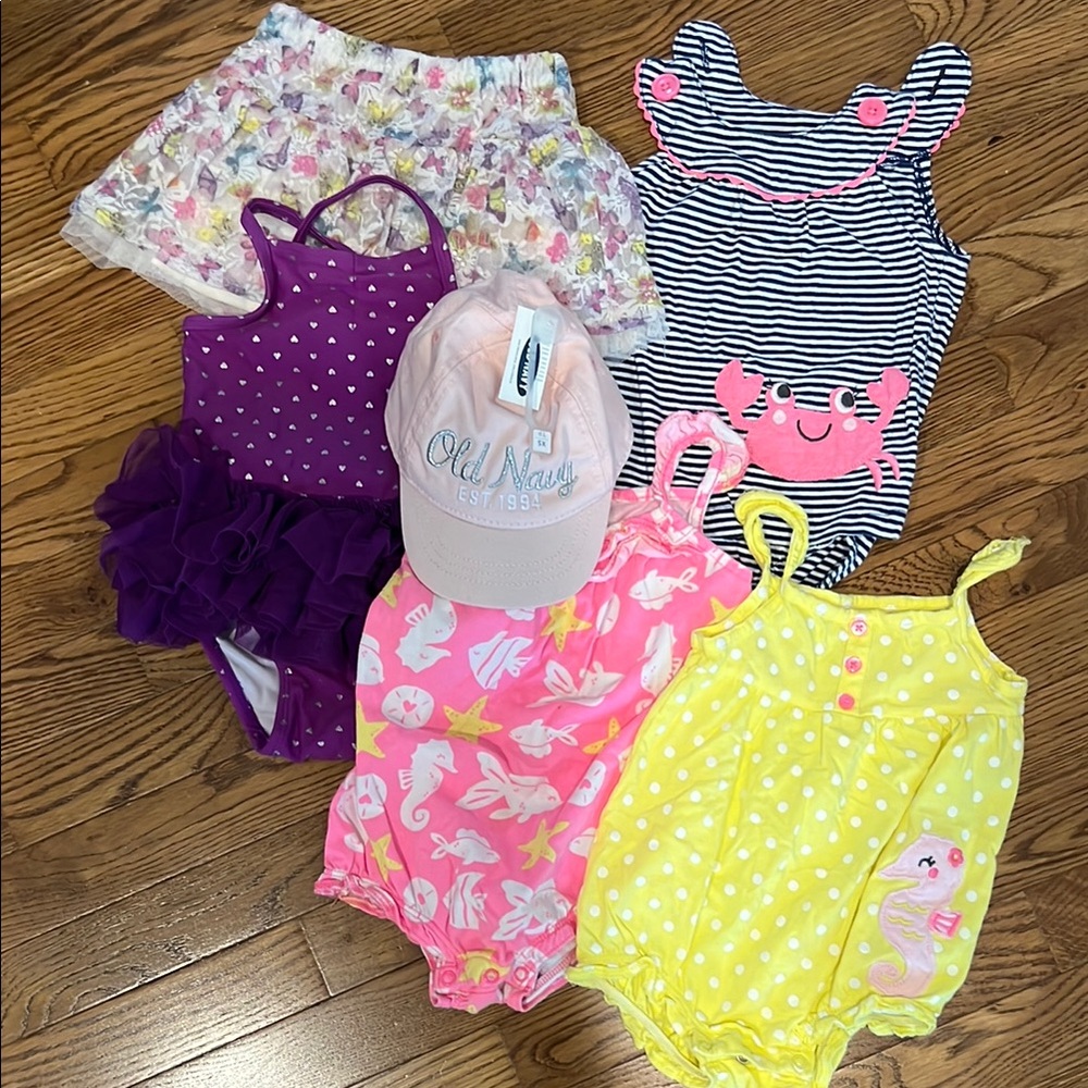 Old Navy Kids Clothing Bundle - Pink, Yellow, Purple